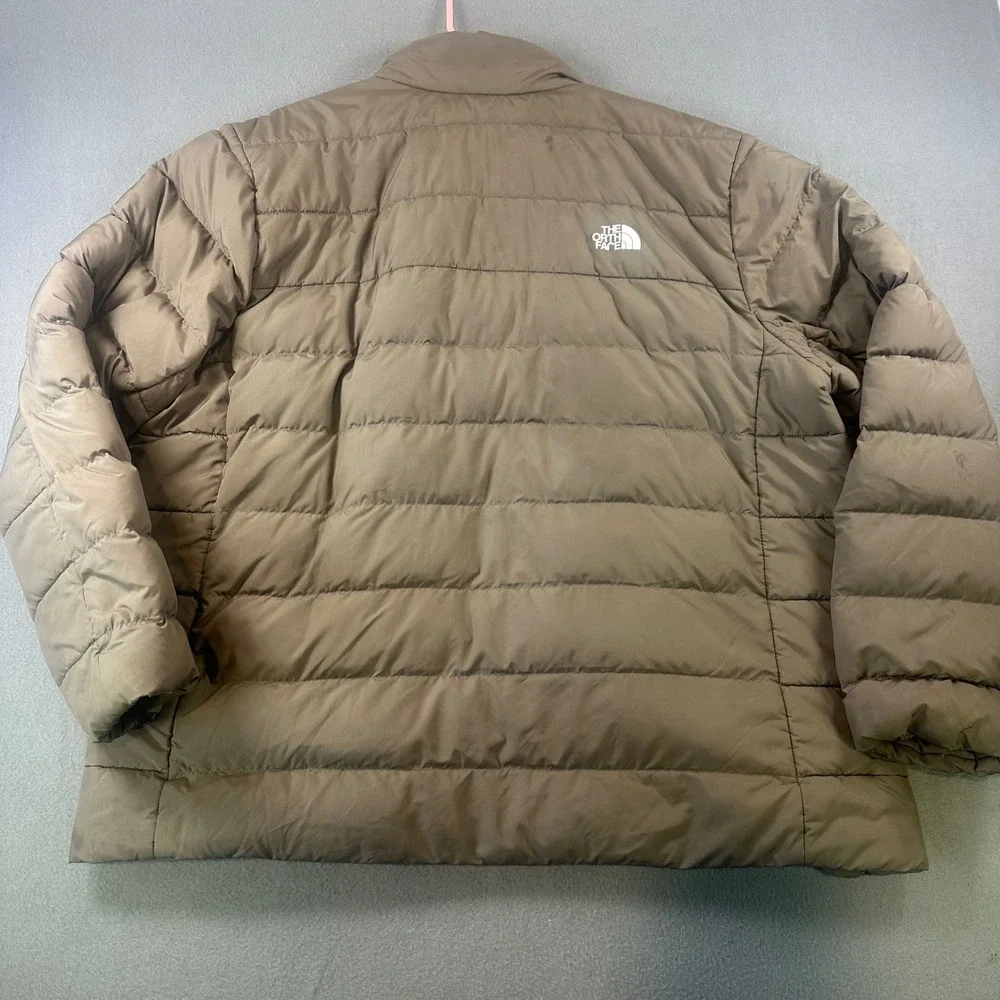 The North Face Mens Aconcagua 3 Down Puffer Jacket Taupe Green XXL NF0A84HZ